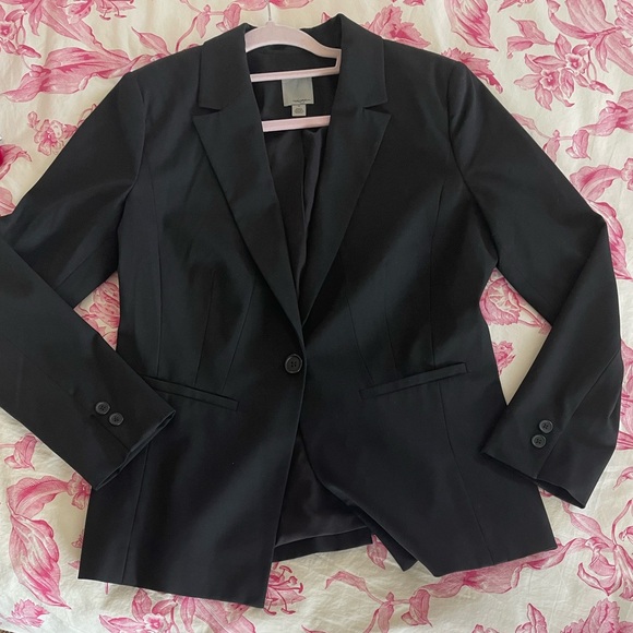 Halogen Black Single Botton Closure Blazer - Picture 5 of 7